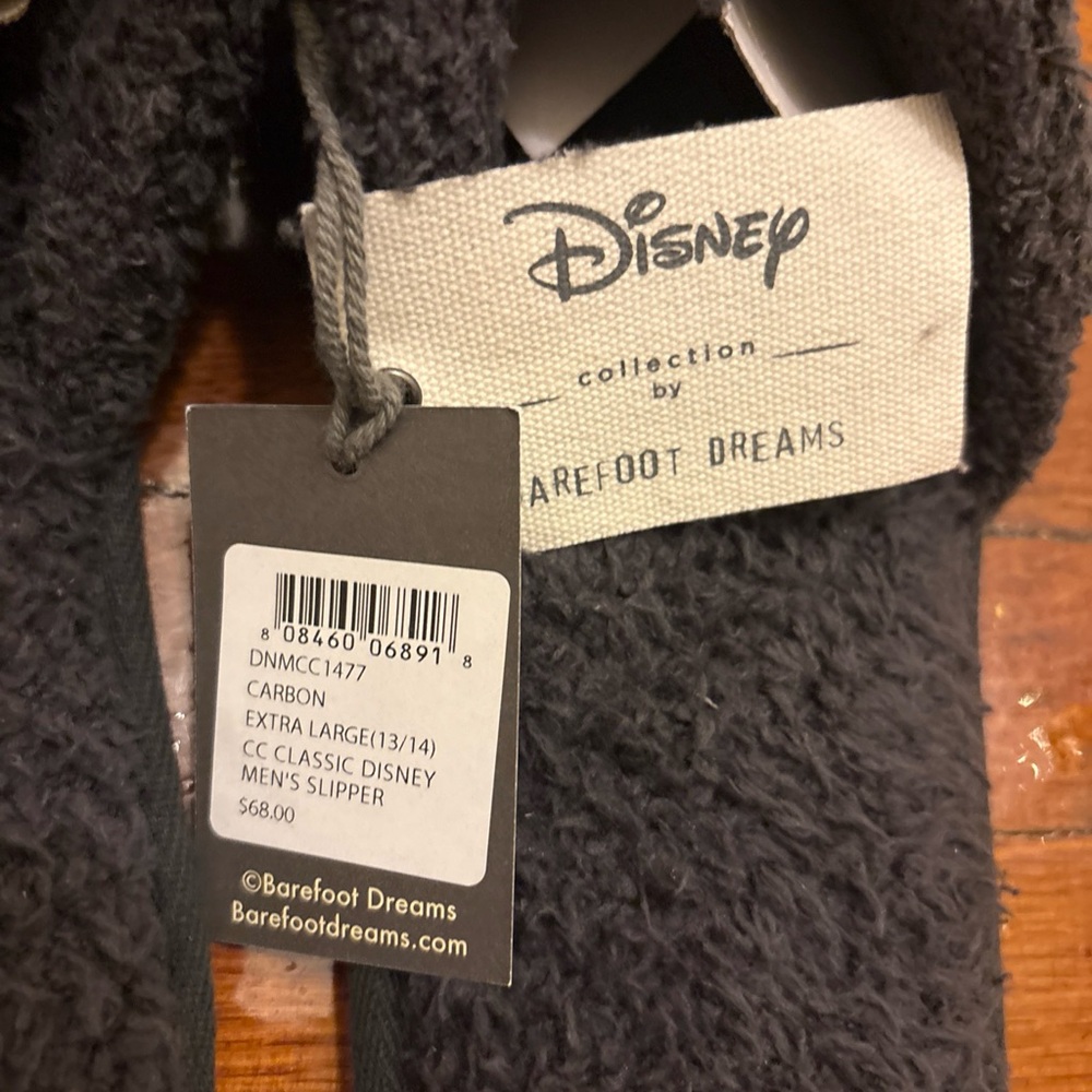 Men’s Barefoot Dreams Disney Mickey Mouse house slippers size XL 13/14 - Picture 3 of 6